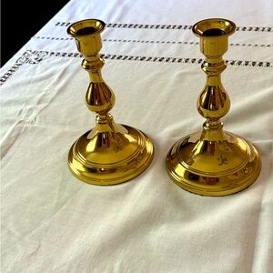 Hampton Brass 6” candlesticks